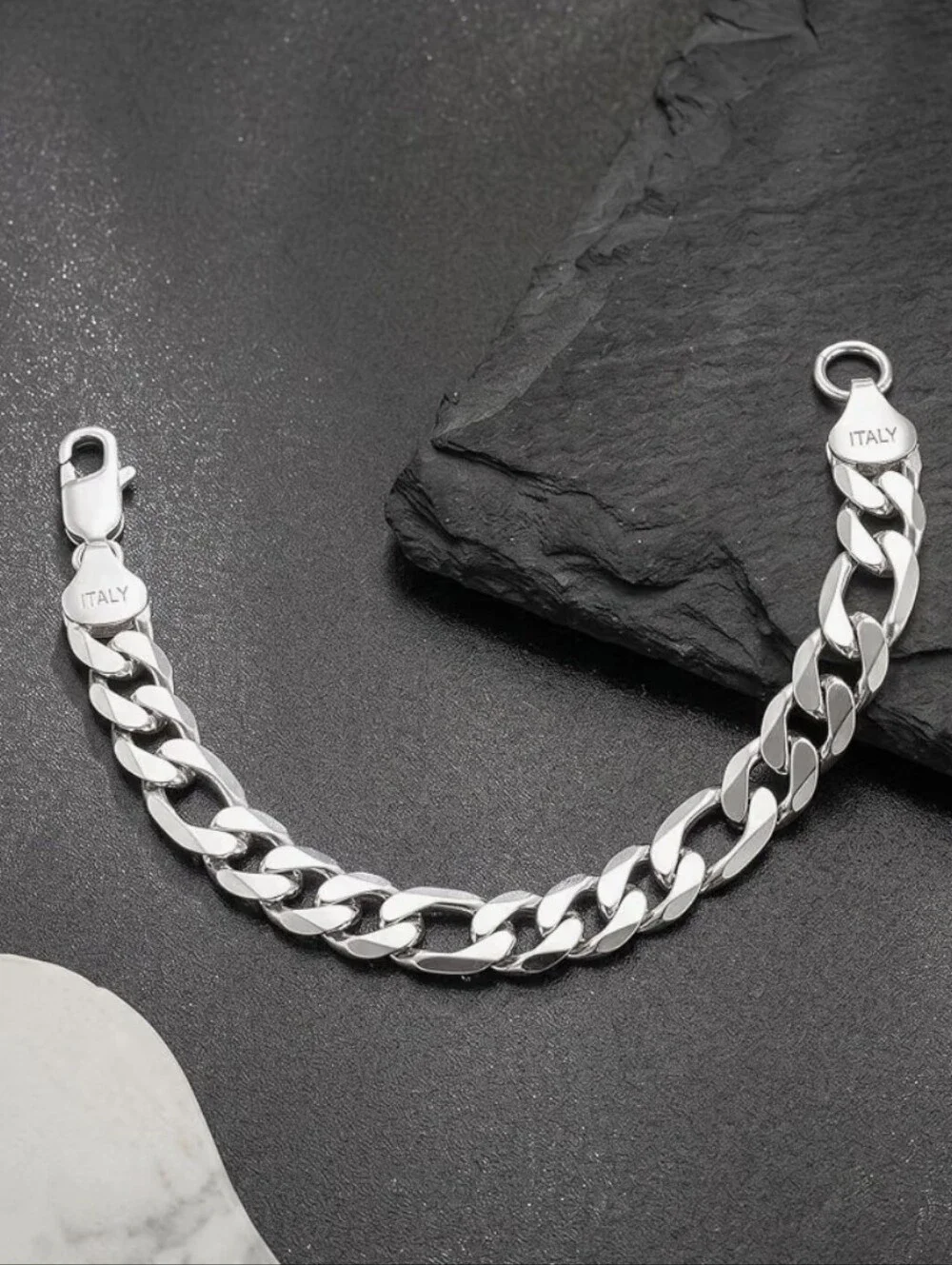 925 Silver Cuban Link Bracelet